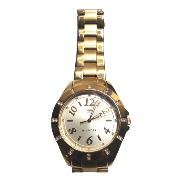 Tommy Hilfiger Gold Toned Bracelet Watch - Picture 1 of 6